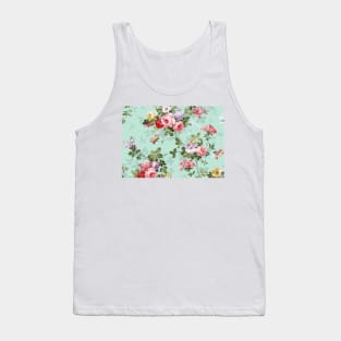 Vintage Flower Design Tank Top